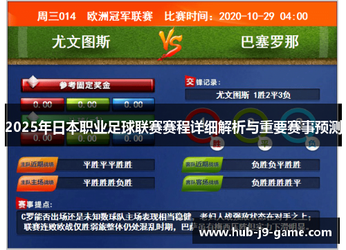 2025年日本职业足球联赛赛程详细解析与重要赛事预测 2025年日本职业足球联赛赛程详细解析与重要赛事预测