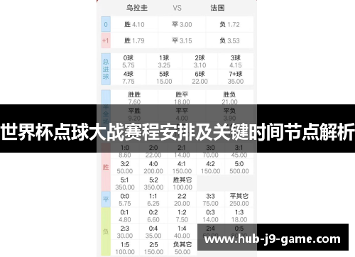 世界杯点球大战赛程安排及关键时间节点解析