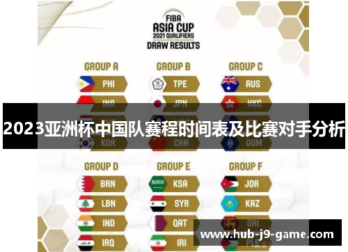 2023亚洲杯中国队赛程时间表及比赛对手分析 2023亚洲杯中国队赛程时间表及比赛对手分析